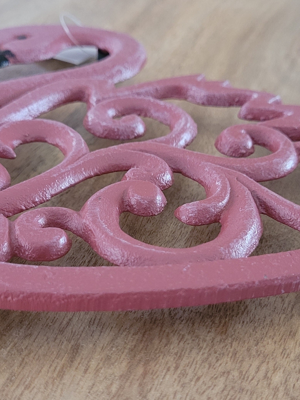 Cast Iron Pink Flamingo Decorative Kitchen Trivet - Picture 2 of 3